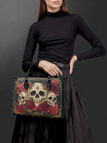 "Bloodrose" - Leather Handbag Matching Set (FREE WALLET)