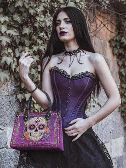 "Catrinelle" Small Leather Bag  Matching Set  (FREE WALLET)