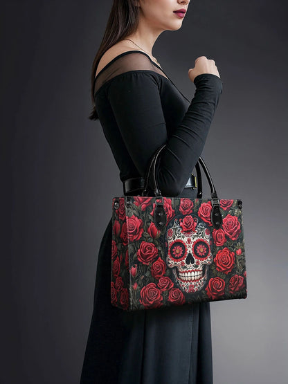 "La Roja" - Leather Handbag Matching Set (FREE WALLET)