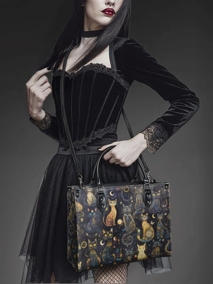 "Lunacat" - Leather Handbag Matching Set (FREE WALLET)