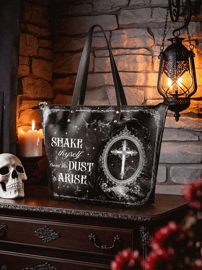 "Dustveil" Leather Tote Bag Matching Set (FREE WALLET)