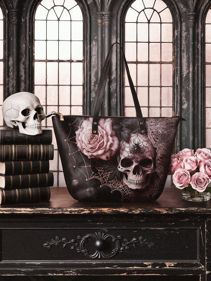 "Venomina" Leather Tote Bag Matching Set (FREE WALLET)