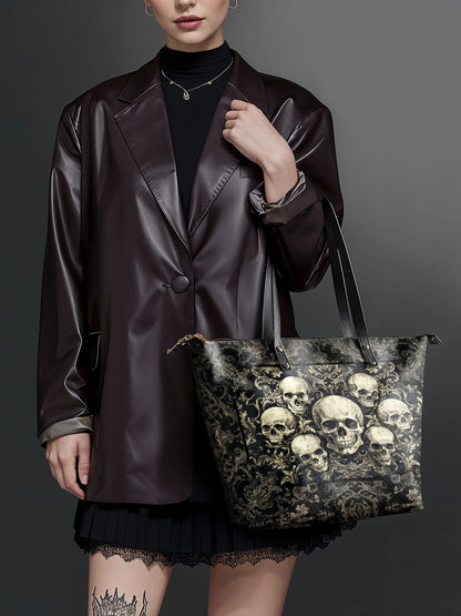 "Deathmark" Leather Tote Bag Matching Set (FREE WALLET)