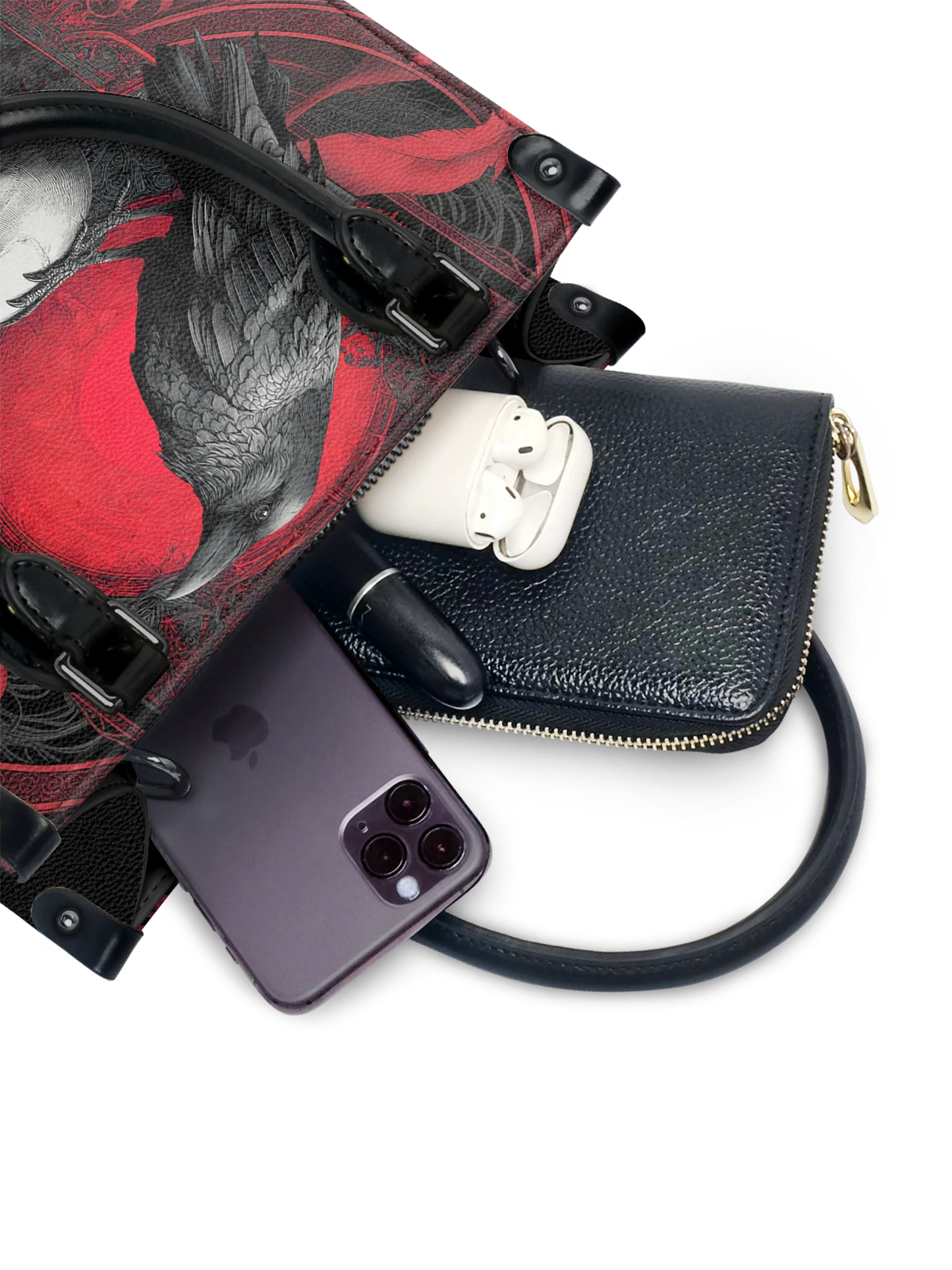 "Bloodraven" - Small Leather Handbag Deal (FREE WALLET)