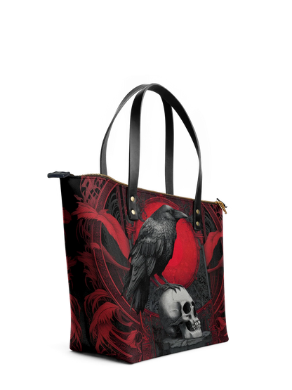 "Bloodraven" Leather Tote Bag Matching Set (FREE WALLET)