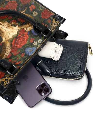 "Rosethorn" - Small Leather Handbag Matching Set (FREE WALLET)