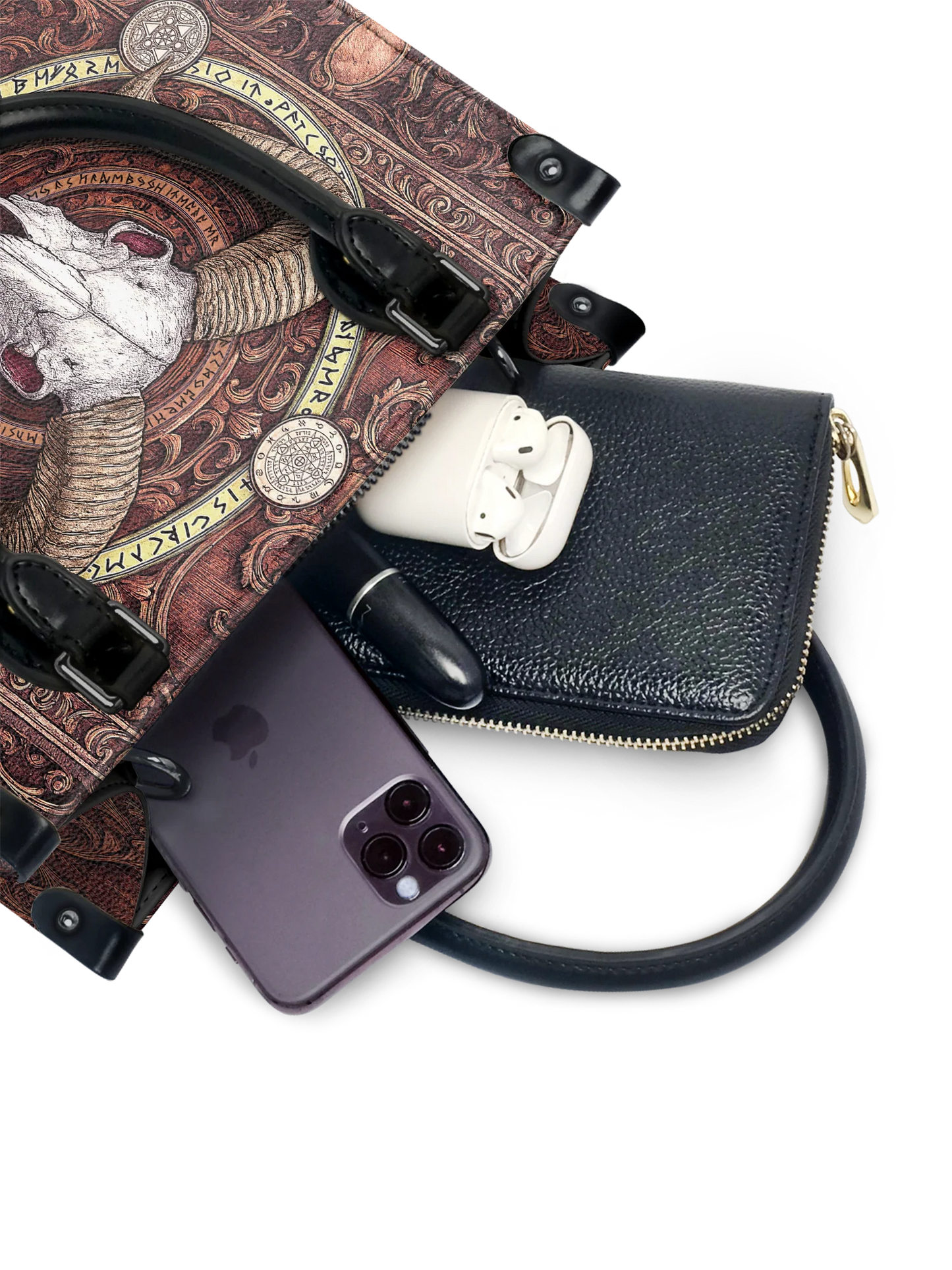 "Hexram" - Small Leather Handbag Matching Set (FREE WALLET)