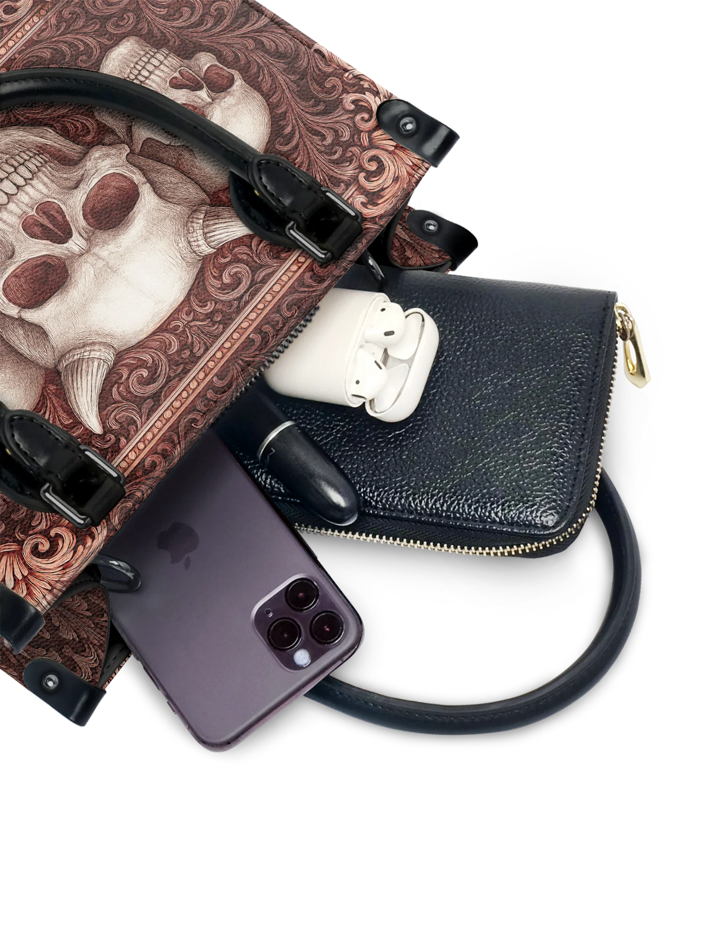 "Triskelion" - Small Leather Handbag Deal (FREE WALLET)
