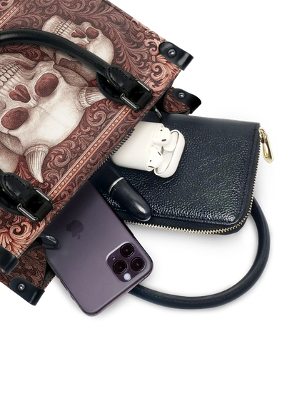 "Triskelion" - Small Leather Handbag Deal (FREE WALLET)