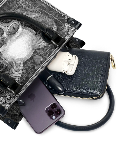 "Grimcrown" - Small Leather Handbag Matching Set (FREE WALLET)
