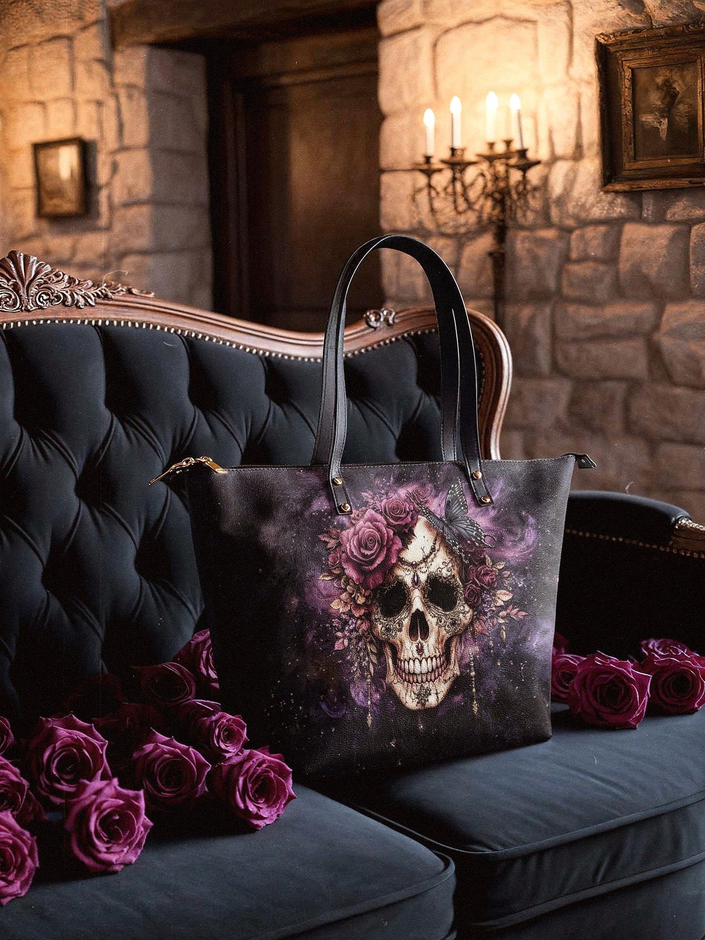 "Noxaria" Leather Tote Bag Matching Set (FREE WALLET)