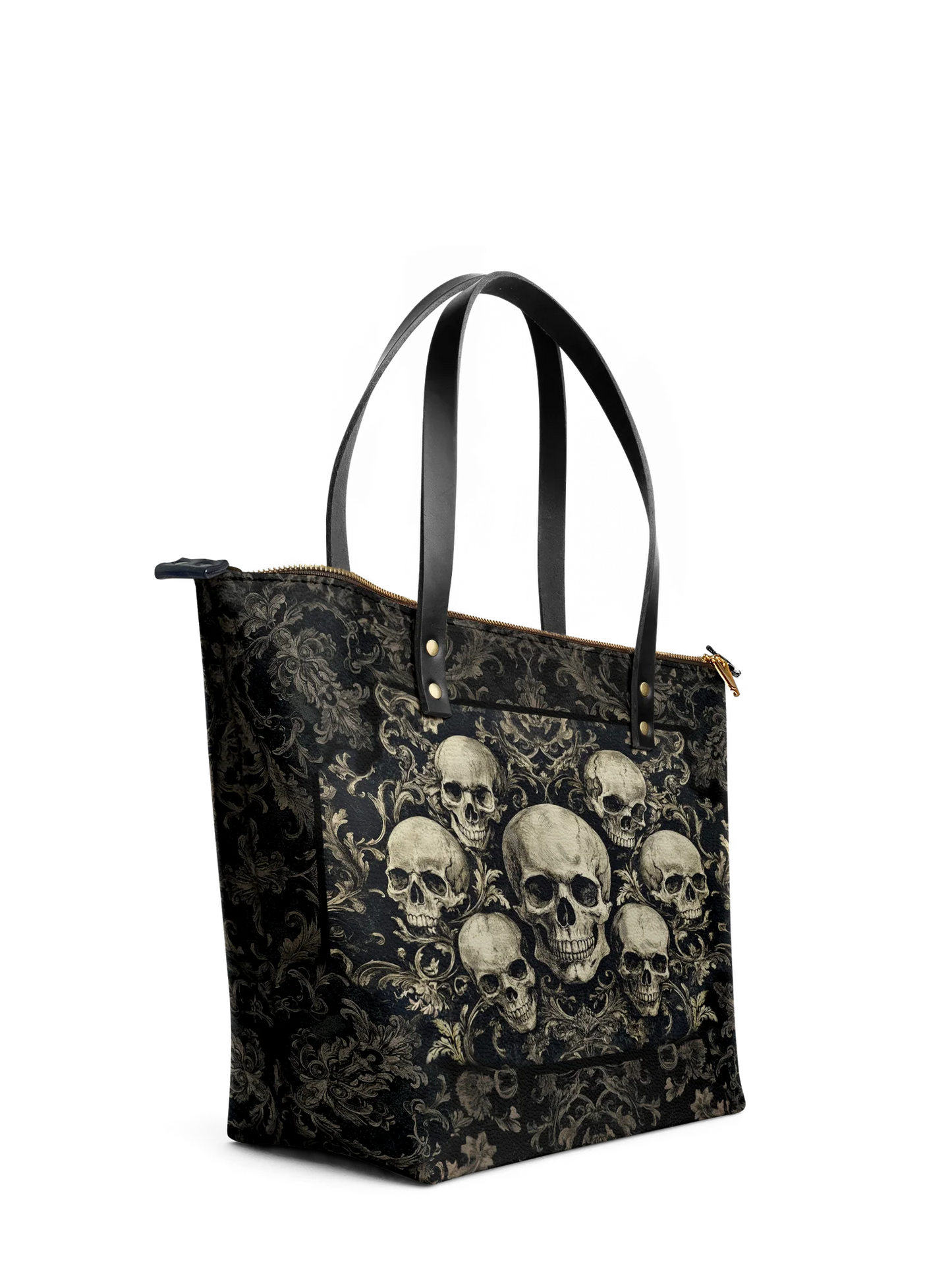 "Deathmark" Leather Tote Bag Matching Set (FREE WALLET)