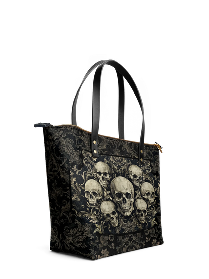 "Deathmark" Leather Tote Bag Matching Set (FREE WALLET)
