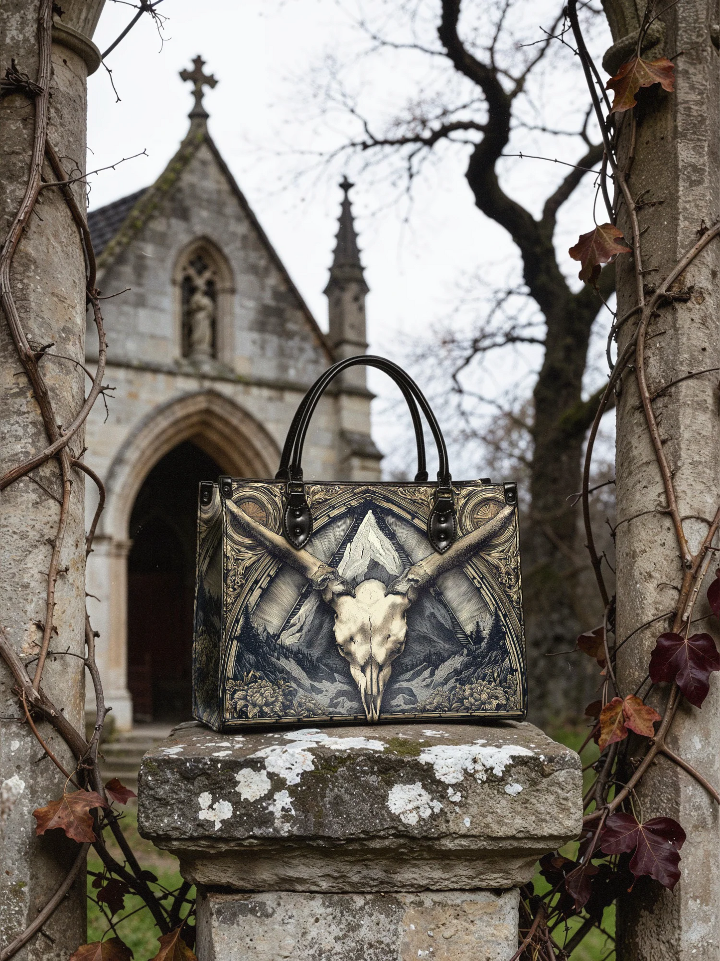 "Altarhorn"- Leather Handbag Matching Set  (FREE WALLET)