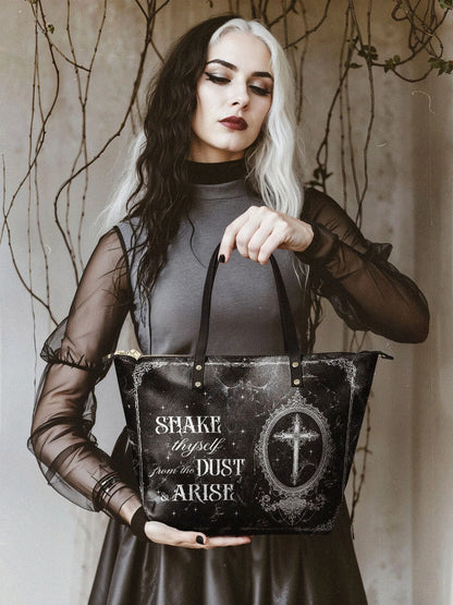 "Dustveil" Leather Tote Bag Matching Set (FREE WALLET)