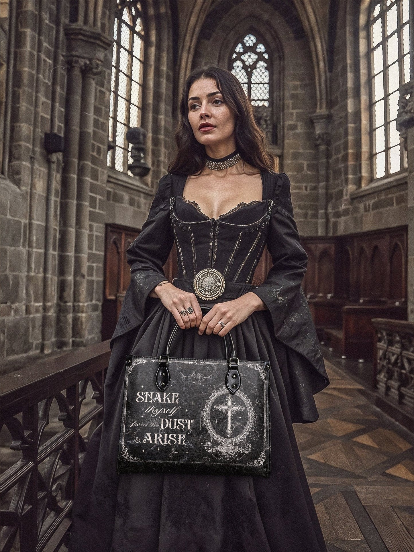 "Dustveil" - Leather Handbag Matching Set (FREE WALLET)