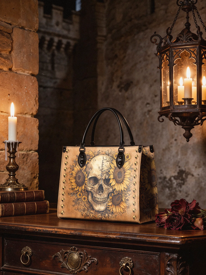 "Heliovoid" - Leather Handbag Matching Set (FREE WALLET)