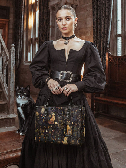 "Lunacat" - Leather Handbag Matching Set (FREE WALLET)