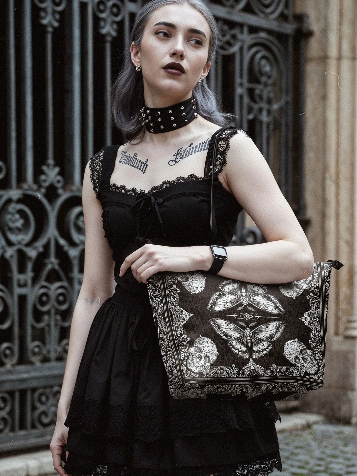 "Morthwing" Leather Tote Bag Matching Set (FREE WALLET)