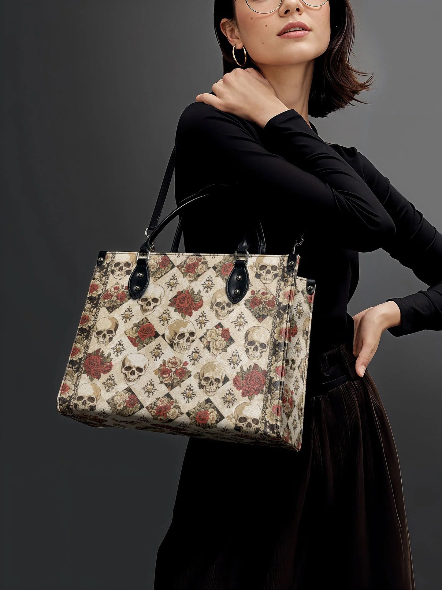 "Mournaire" - Leather Handbag Matching Set (FREE WALLET)