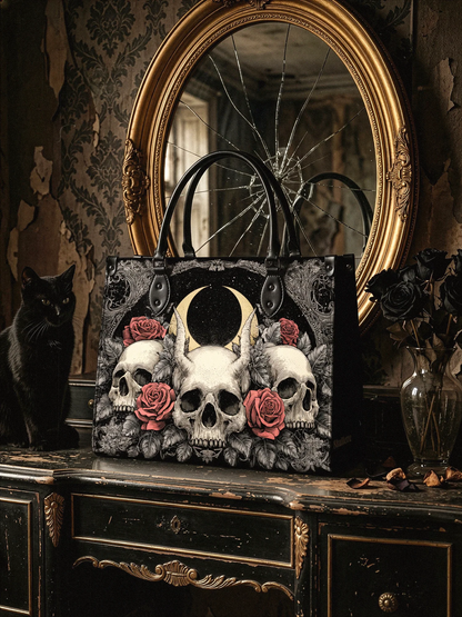 "Nightrosary" - Leather Handbag Matching Set  (FREE WALLET)