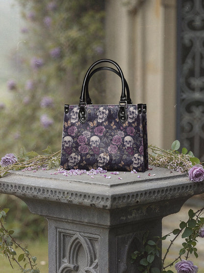 "Noctaflora"- Small Leather Handbag Matching Set (FREE WALLET)