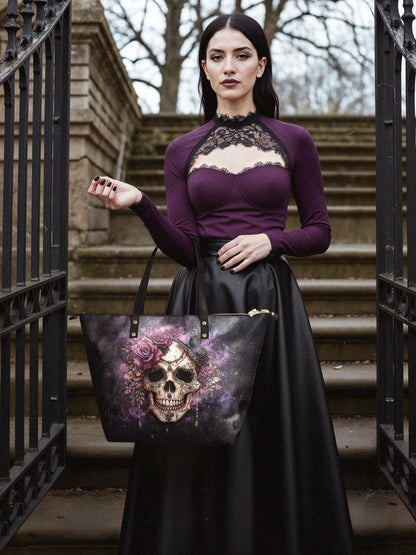"Noxaria" Leather Tote Bag Matching Set (FREE WALLET)