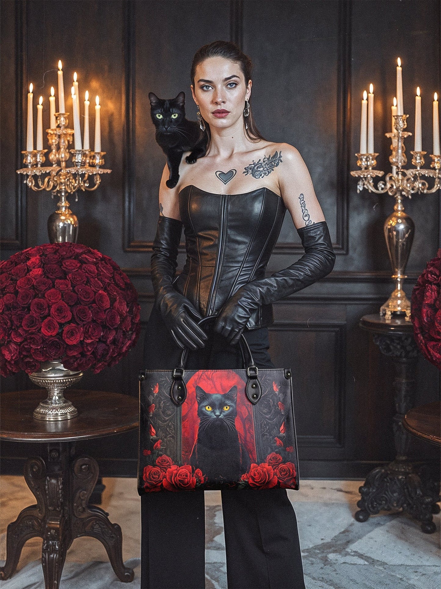 "Nyxrose" - Leather Handbag Matching Set (FREE WALLET)
