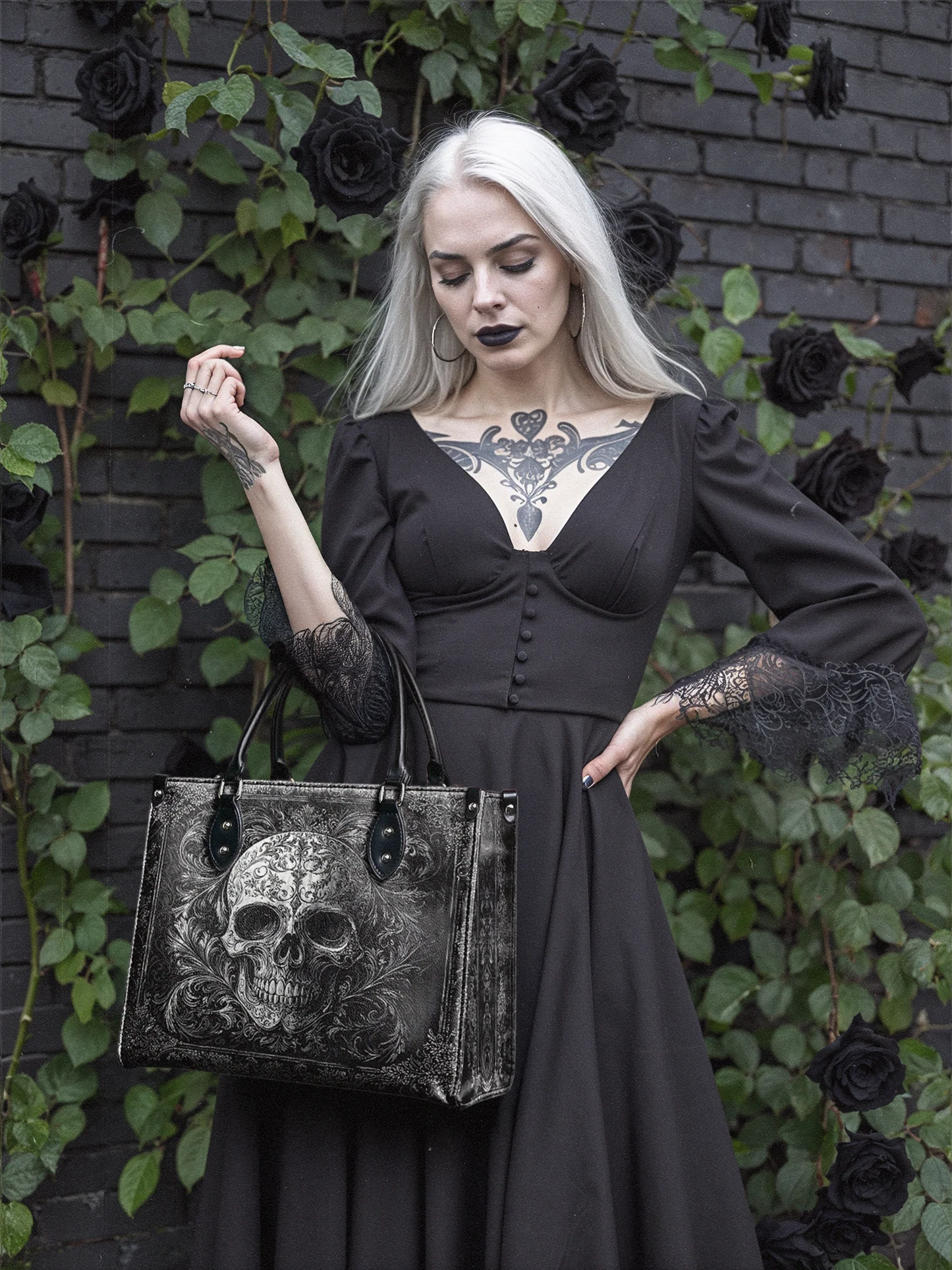 "Obscuria" - Leather Handbag Matching Set (FREE WALLET)