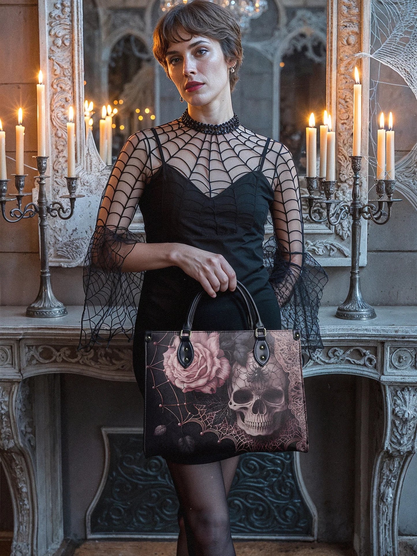 "Venomina" - Leather Handbag Matching Set (FREE WALLET)