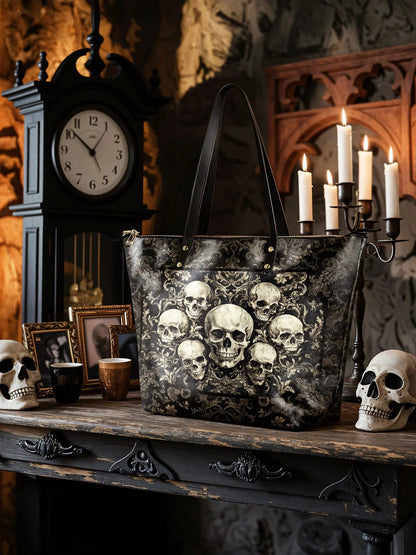 "Deathmark" Leather Tote Bag Matching Set (FREE WALLET)