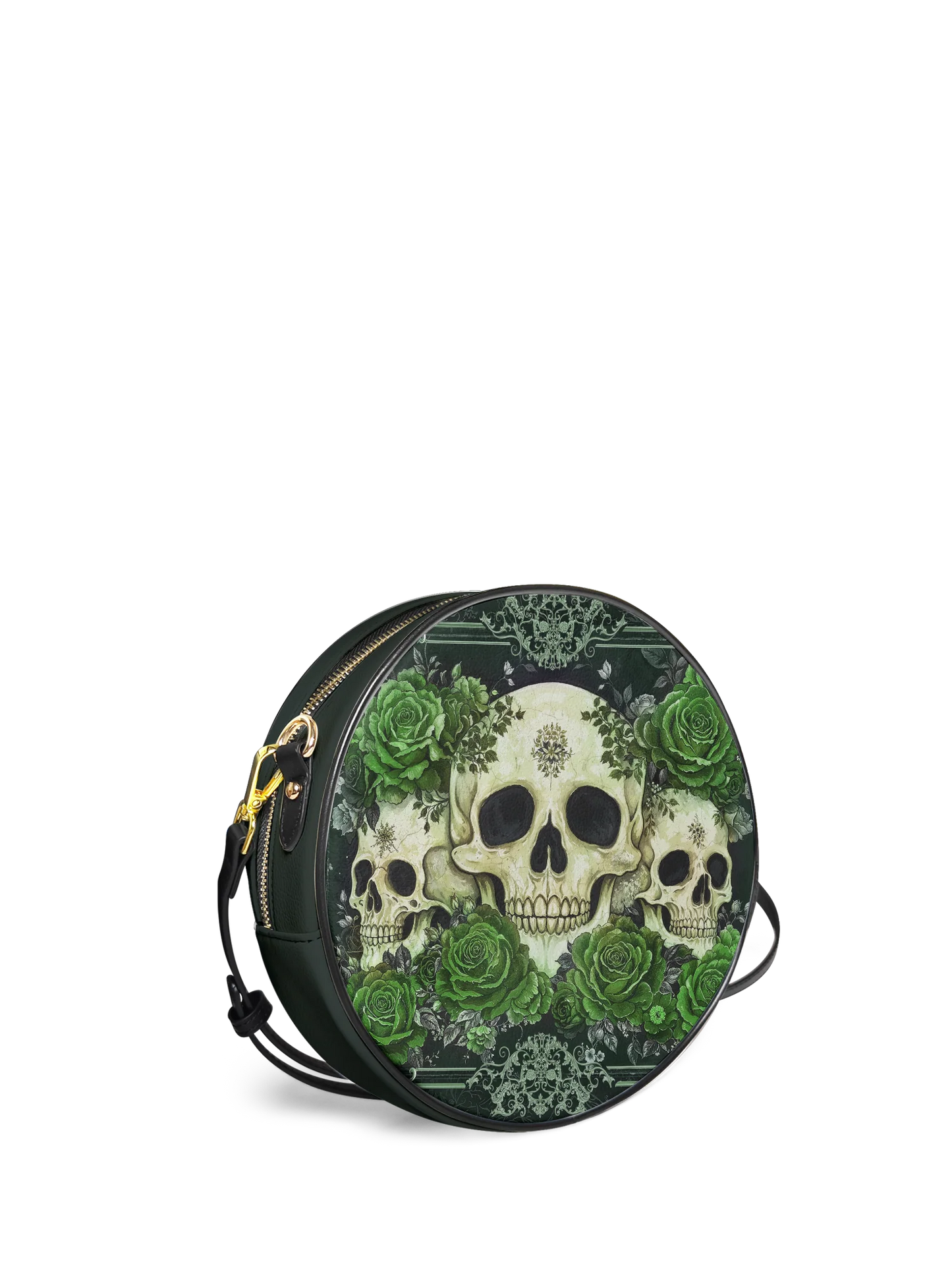 "Bloodrose" Poison Ivy Circle Crossbody Bag