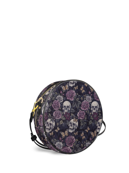 "Noctaflora" Circle Crossbody Bag
