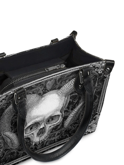 "Grimcrown" - Small Leather Handbag Matching Set (FREE WALLET)