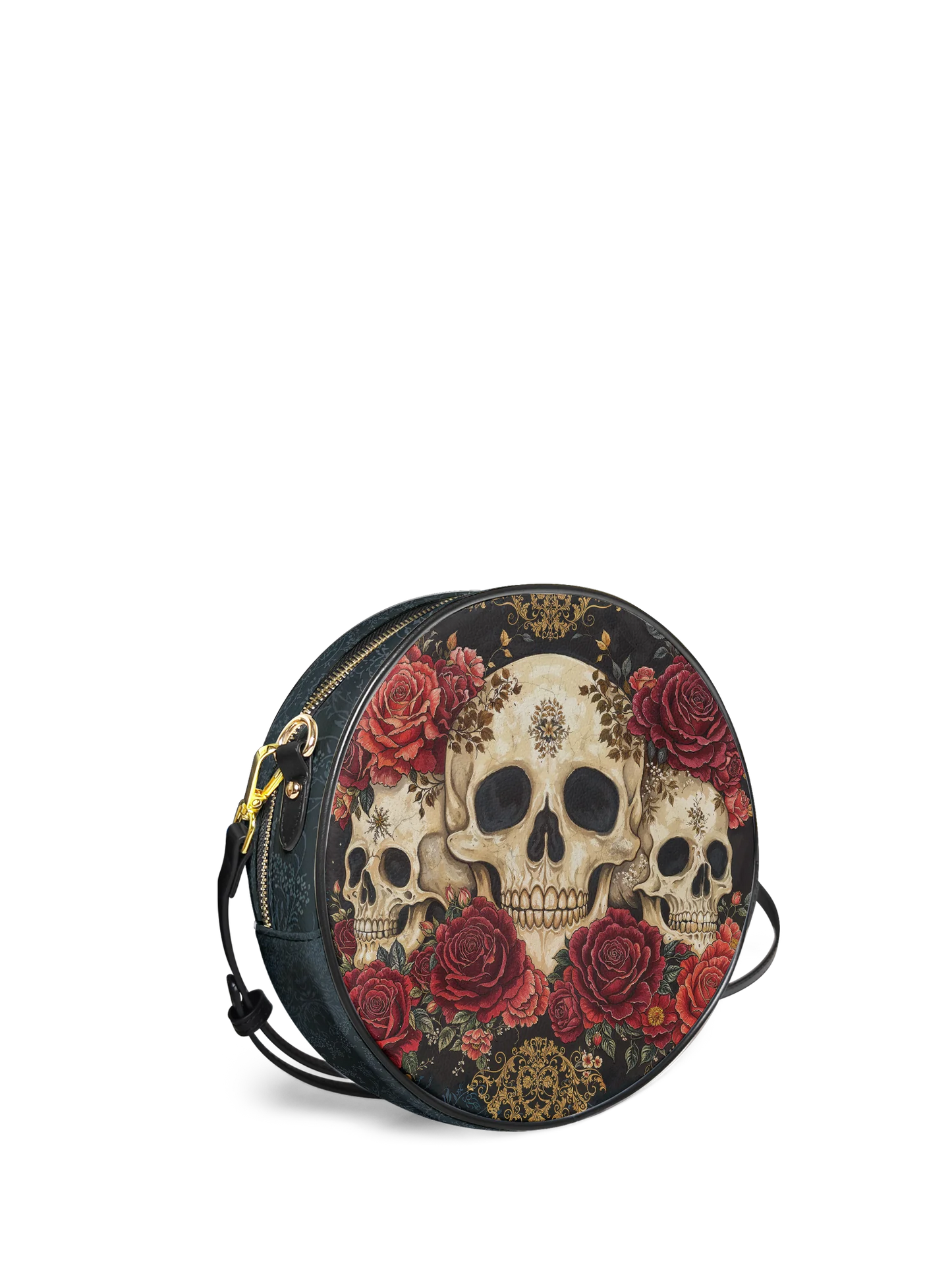 "Bloodrose" Circle Crossbody Bag