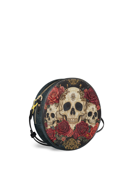 "Bloodrose" Circle Crossbody Bag