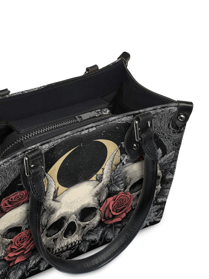 "Nightrosary" - Small Leather Handbag Matching Set  (FREE WALLET)